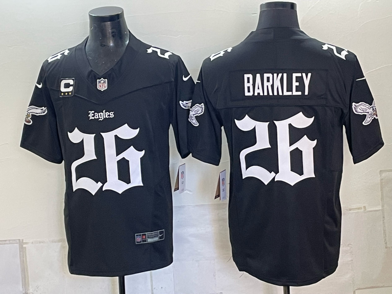 Men 2026 Philadelphia Eagles #26 Barkley black Nike Limited NFL Jersey 102301